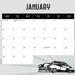 2024 Classic Cars Calendar alternate 2