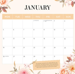 2026 Flower of the Month Calendar alternate 2