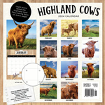 2025 Highland Cows Calendar alternate 3