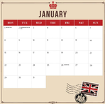 2024 London Calendar alternate 2