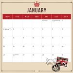 2027 London Calendar alternate 2