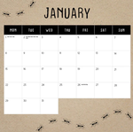 2024 Meerkats Calendar alternate 2