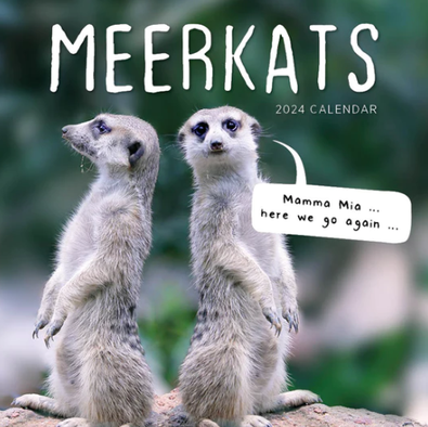2024 Meerkats Calendar cover