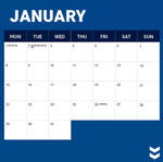 2024 NRL Canterbury- Bankstown Bulldogs Calendar alternate 2