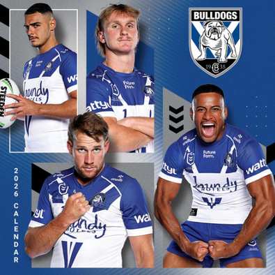 2026 NRL Canterbury- Bankstown Bulldogs Calendar cover