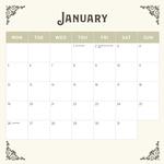 2026 Romantic France Calendar alternate 2