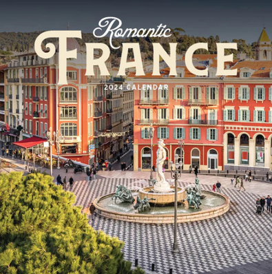 2024 Romantic France Calendar cover