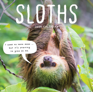 2026 Sloths Calendar cover