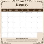 2026 Romantic Italy Calendar alternate 2