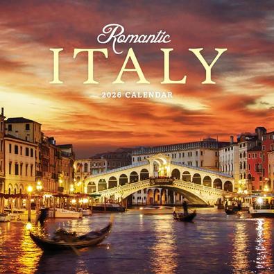 2026 Romantic Italy Calendar cover