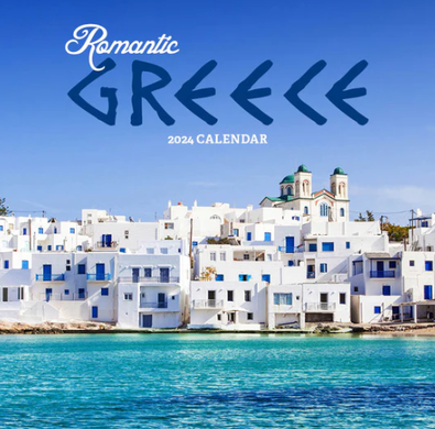2024 Romantic Greece Calendar cover