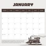 2026 Steam Trains Calendar alternate 2