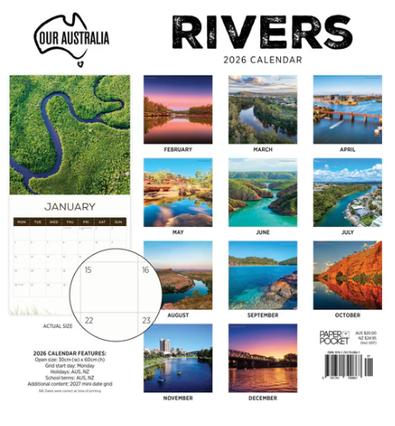 2026 Our Australia Rivers Calendar - isubscribe.com.au