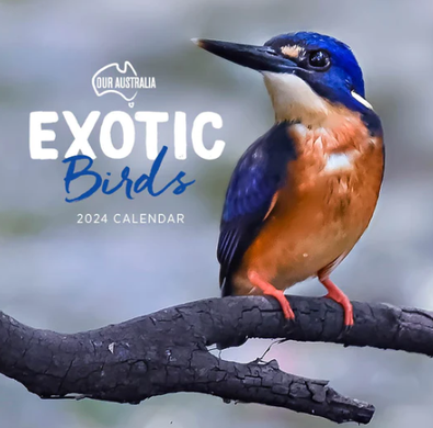 2024 Our Australia Exotic Birds Calendar cover