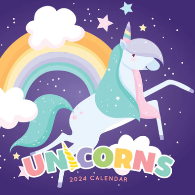2024 Unicorns Calendar cover