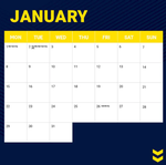 2024 NRL North Queensland Cowboys Calendar alternate 2