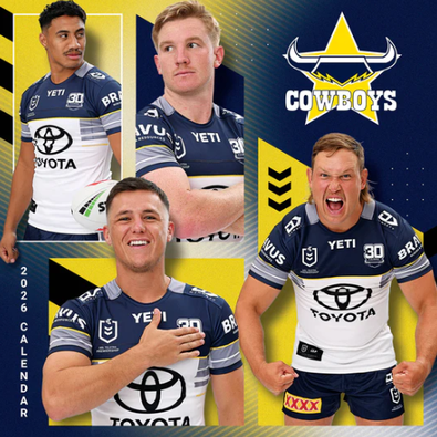 2026 NRL North Queensland Cowboys Calendar cover