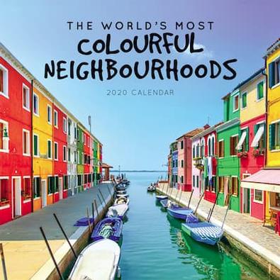 The world's most colourful neighbourhoods calendar cover