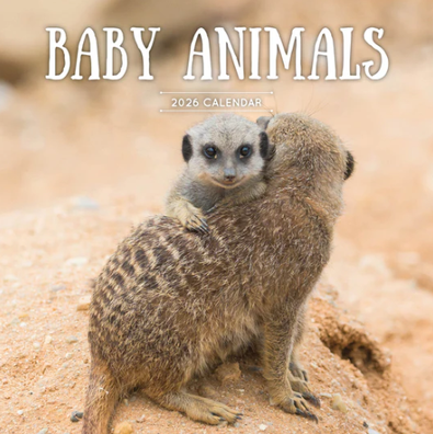 2026 Baby Animals Calendar cover