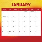 2027 AFL Gold Coast Suns Calendar alternate 2