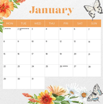 2024 Butterflies Calendar alternate 2