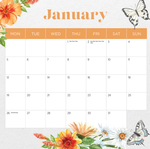 2026 Butterflies Calendar alternate 2