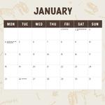 2027 Dinosaurs Calendar alternate 2