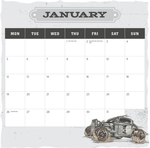 2026 Hot Rods Calendar alternate 2