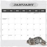 2027 Hot Rods Calendar alternate 2