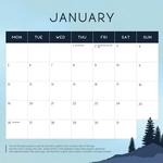 2026 Northern Lights Calendar alternate 2