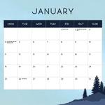 2027 Northern Lights Calendar alternate 2