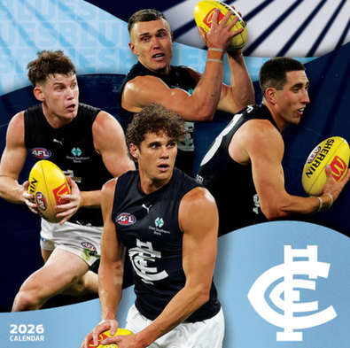 2026 AFL Carlton Blues Calendar cover