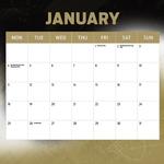2027 AFL Collingwood Magpies Calendar alternate 2