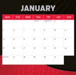 2026 AFL Essendon Bombers Calendar alternate 2