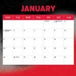 2027 AFL Essendon Bombers Calendar alternate 2