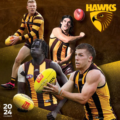 2024 AFL Hawthorn Hawks Calendar cover