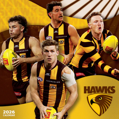 2026 AFL Hawthorn Hawks Calendar cover