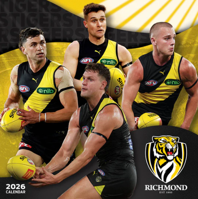 2026 AFL Richmond Tigers Calendar cover