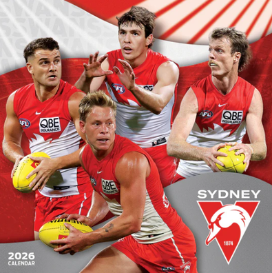 2026 AFL Sydney Swans Calendar cover