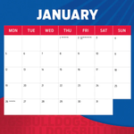 2026 AFL Western Bulldogs Calendar alternate 2