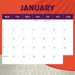 2026 AFL Womens Calendar alternate 2