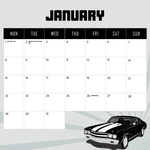 2024 American Muscle Cars Calendar alternate 2