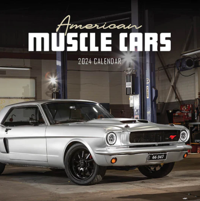2024 American Muscle Cars Calendar cover