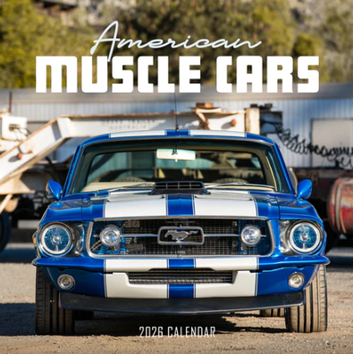 2026 American Muscle Cars Calendar cover