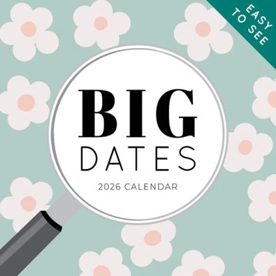 2026 Big Dates Easy to See Calendar cover