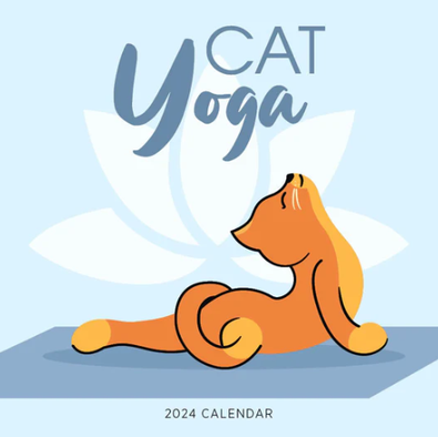 2024 Cat Yoga Calendar cover