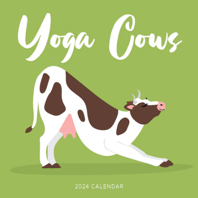2024 Yoga Cows Calendar cover