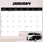 2024 Retro Vans Calendar alternate 2