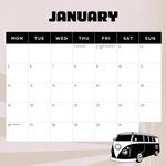 2026 Retro Vans Calendar alternate 2