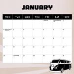 2027 Retro Vans Calendar alternate 2
